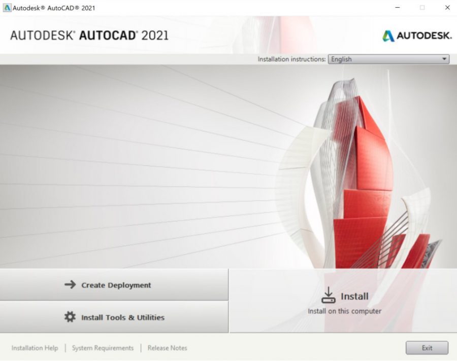 Install autocad