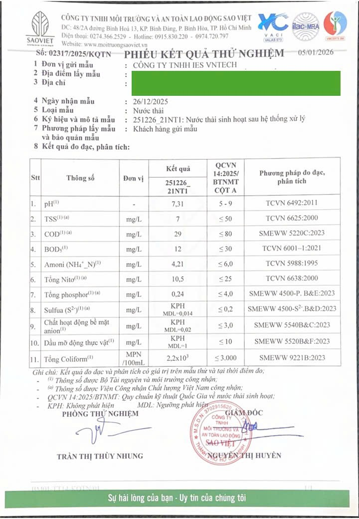 Hệ Thống Xử Lý Nước Thải Chăn Nuôi 50m3 Ngày Đêm 5 image 2