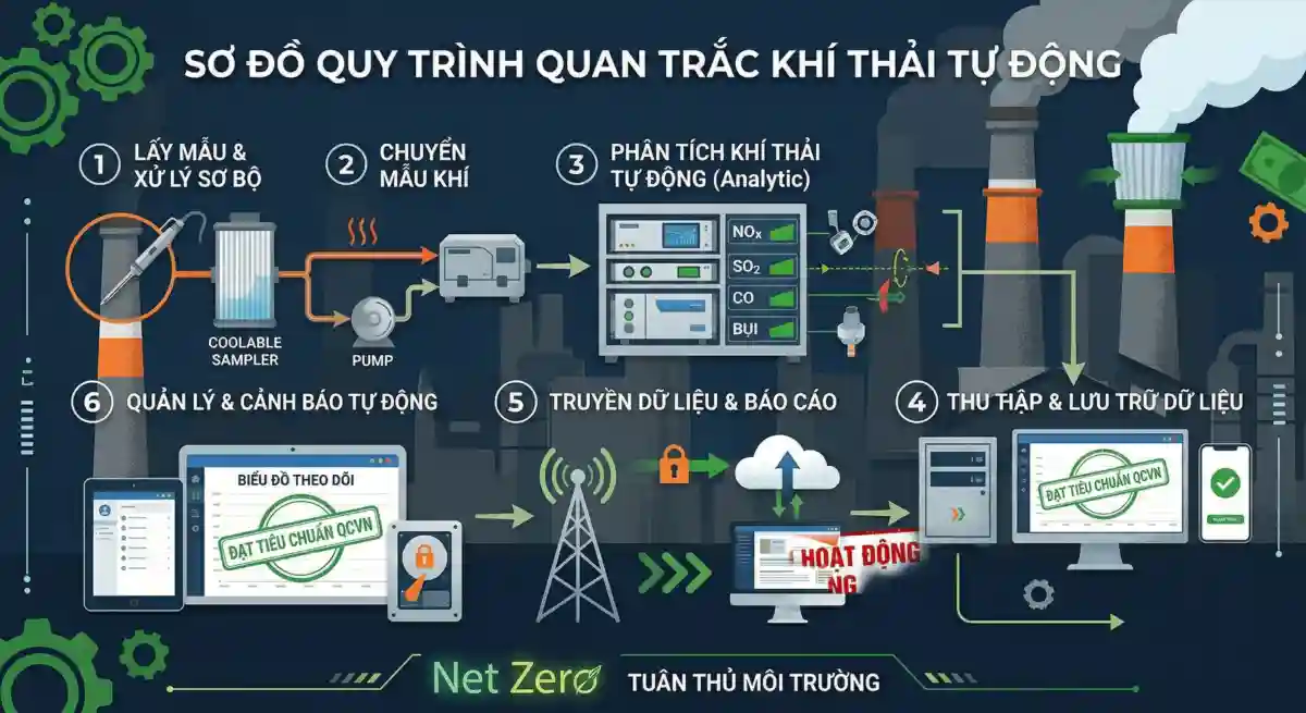 xử lý VOC trong khí thải - kiểm tra chất lượng đầu ra