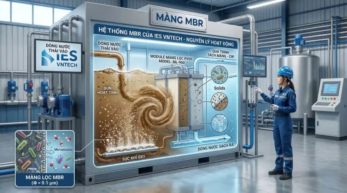 Nguyên lý sục khí công nghệ MBBR xử lý nước thải