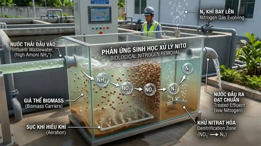 Công Nghệ Anammox Xử Lý Nitơ: 7 Tiêu Chí Hiệu Quả